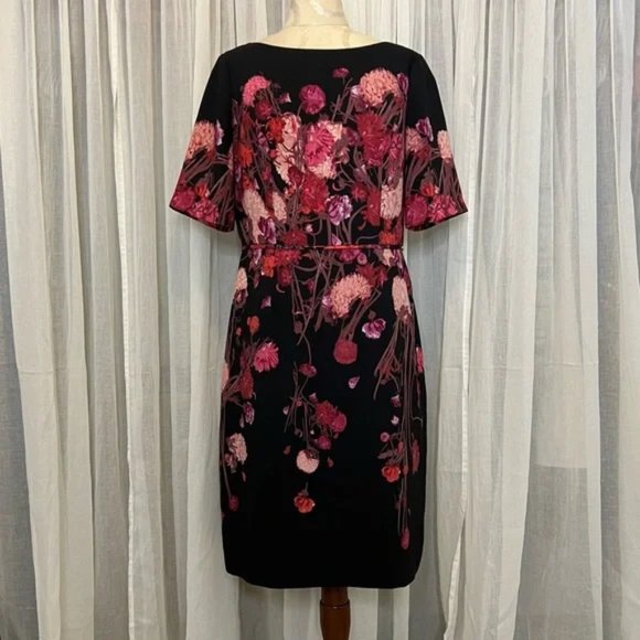 Adrianna Papell Floral Sheath Dress - Picture 2 of 6